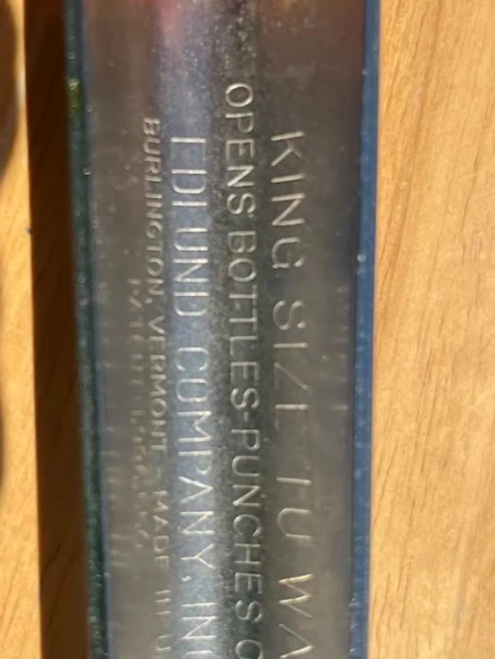 Vintage Edmunds KIng Size Tu Way Bottle Opener